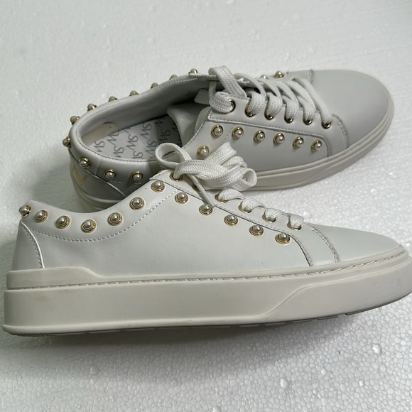 Stuart wisemen preals laced up sneakers white gold size 6.5 - Picture 9 of 12